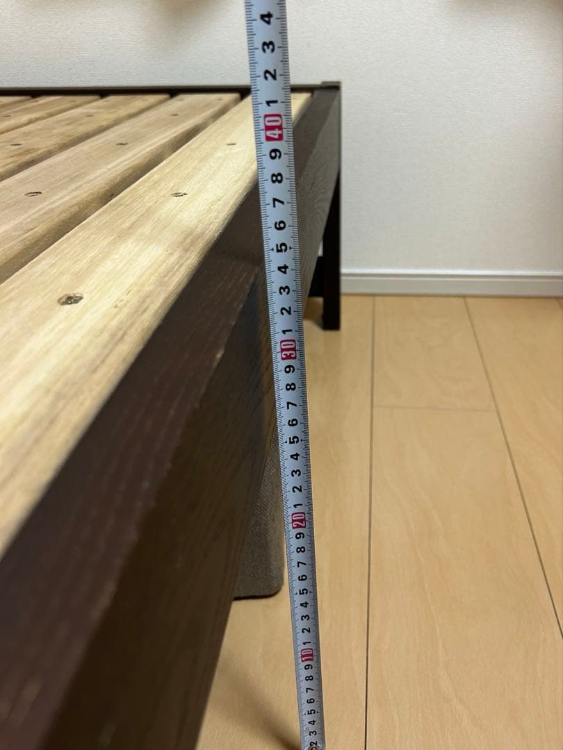 【全国へ発送料込み】木製シングルベッド