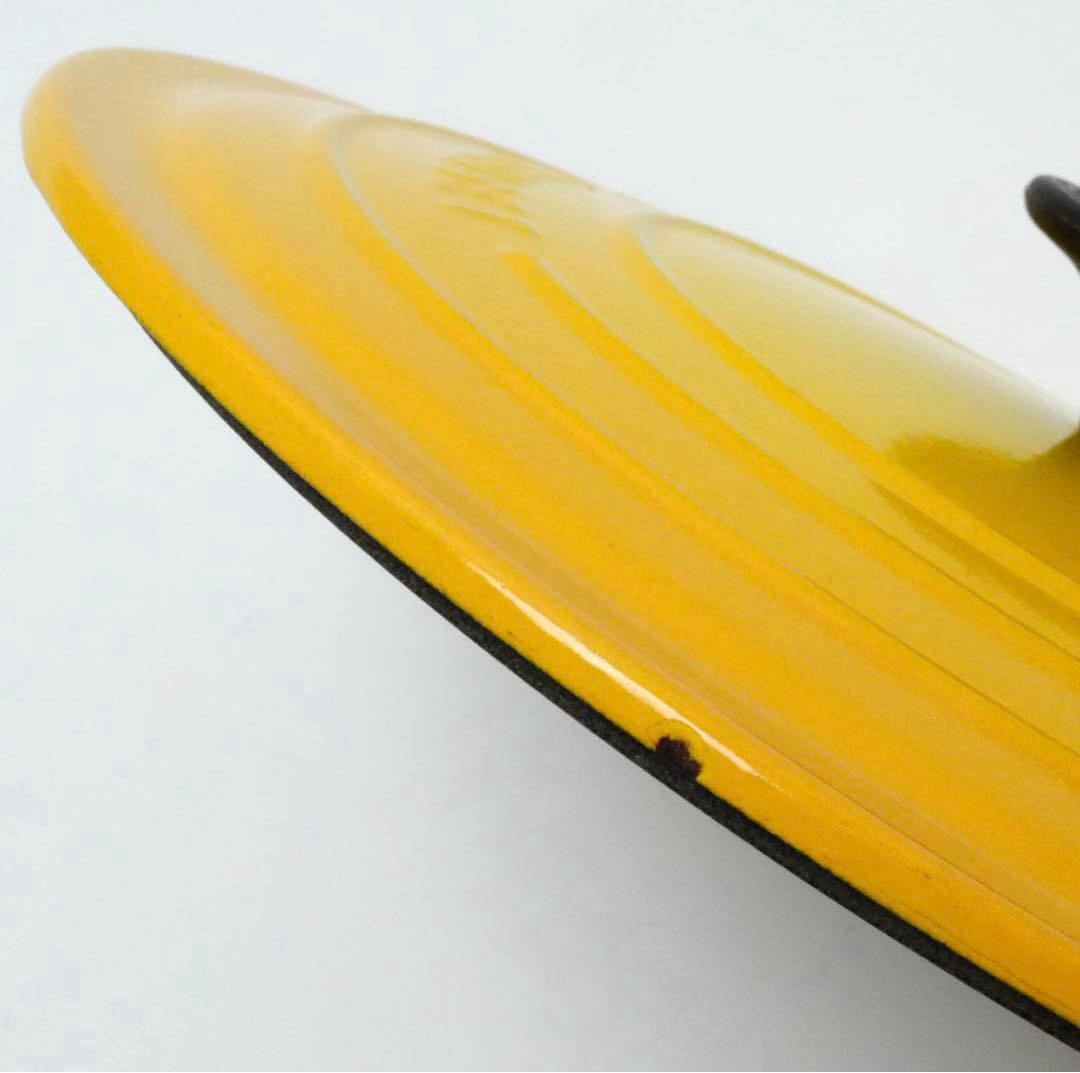 【美品】LE CREUSET　ココット ロンド ディジョンイエロー　24cm