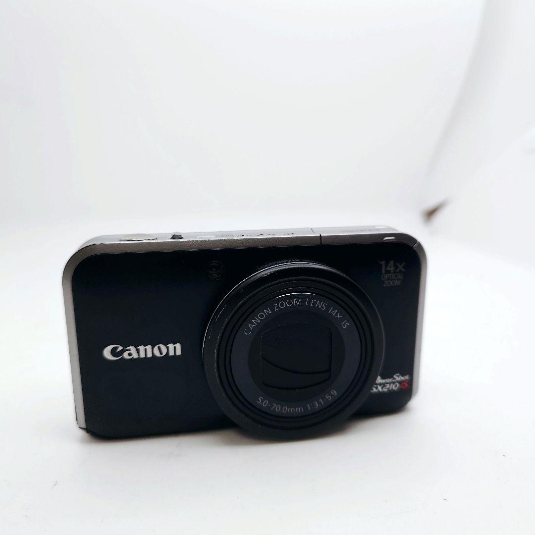 【美品】 Canon PowerShot SX210IS ブラック デジカメ