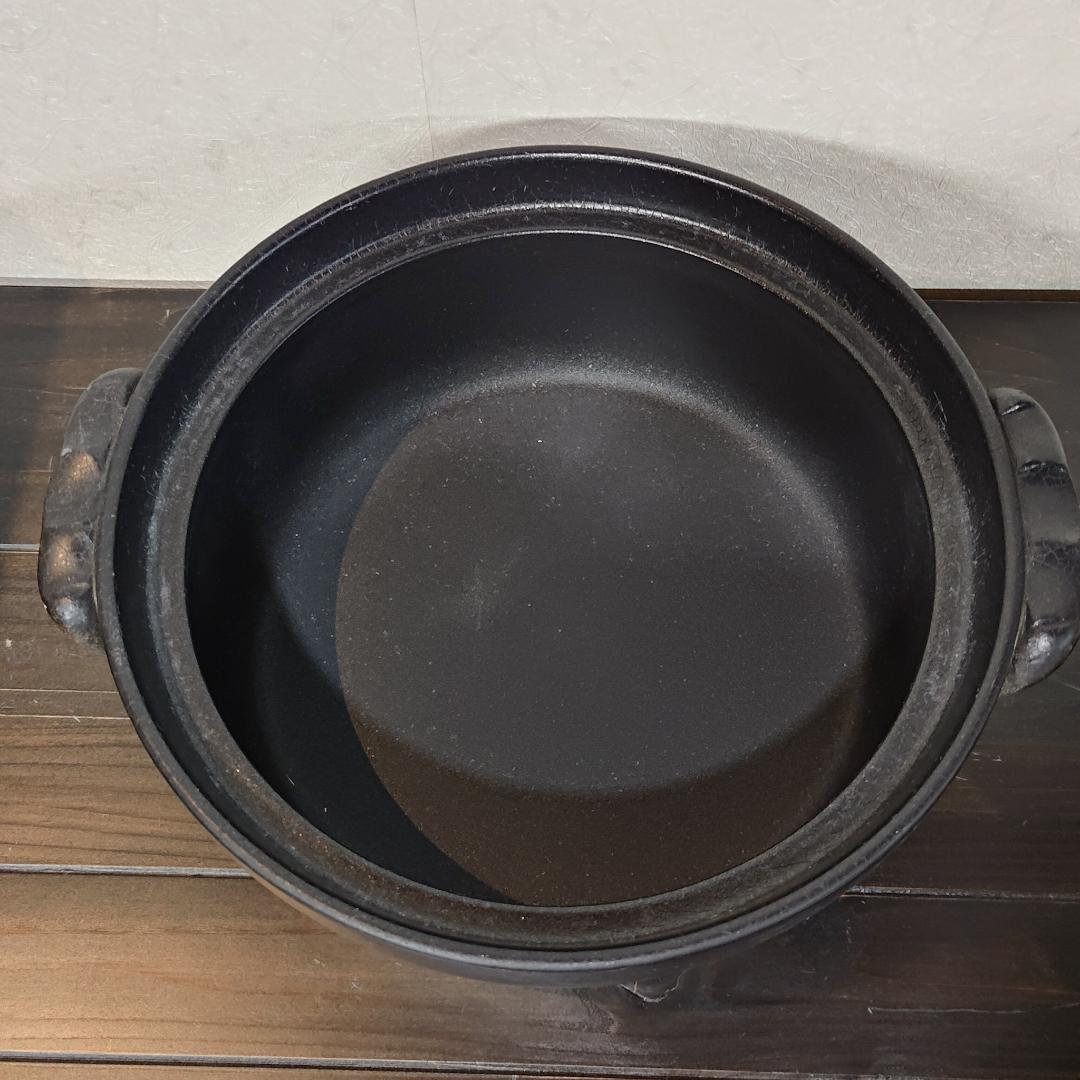再値下げ【新品・未使用】萬古焼　セラミック加工IH土鍋　7号　IH/直火対応