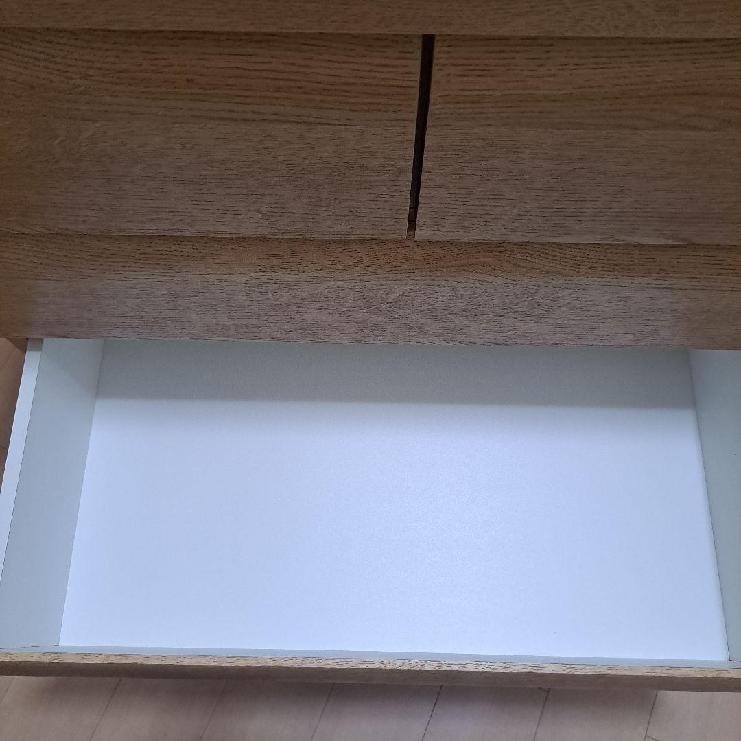 ニトリ 5段ローチェスト　ライトブラウン