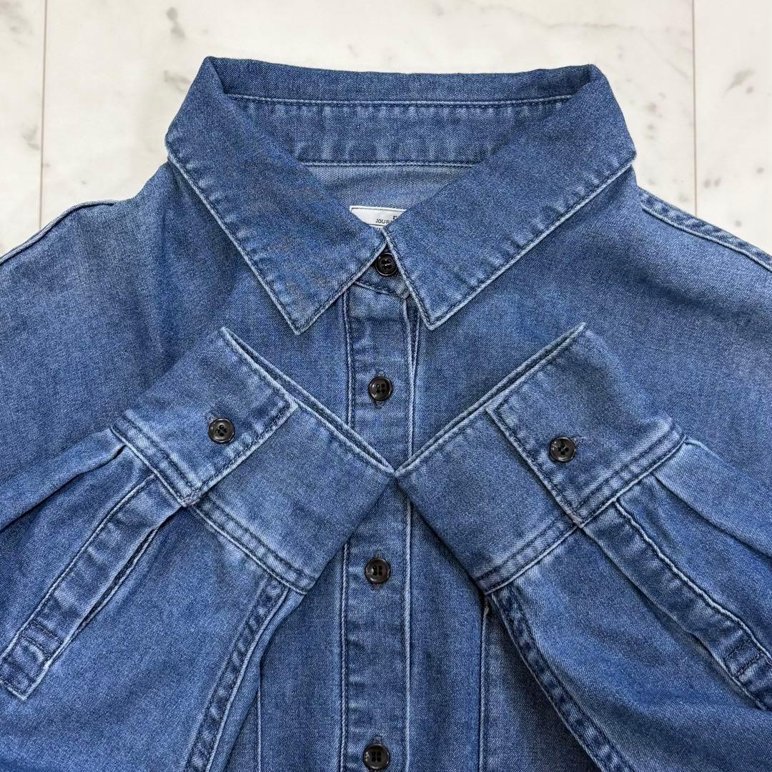 美品✨レリューム　デニムプルオーバーシャツ　ゆったり　デニムシャツ　2025SS