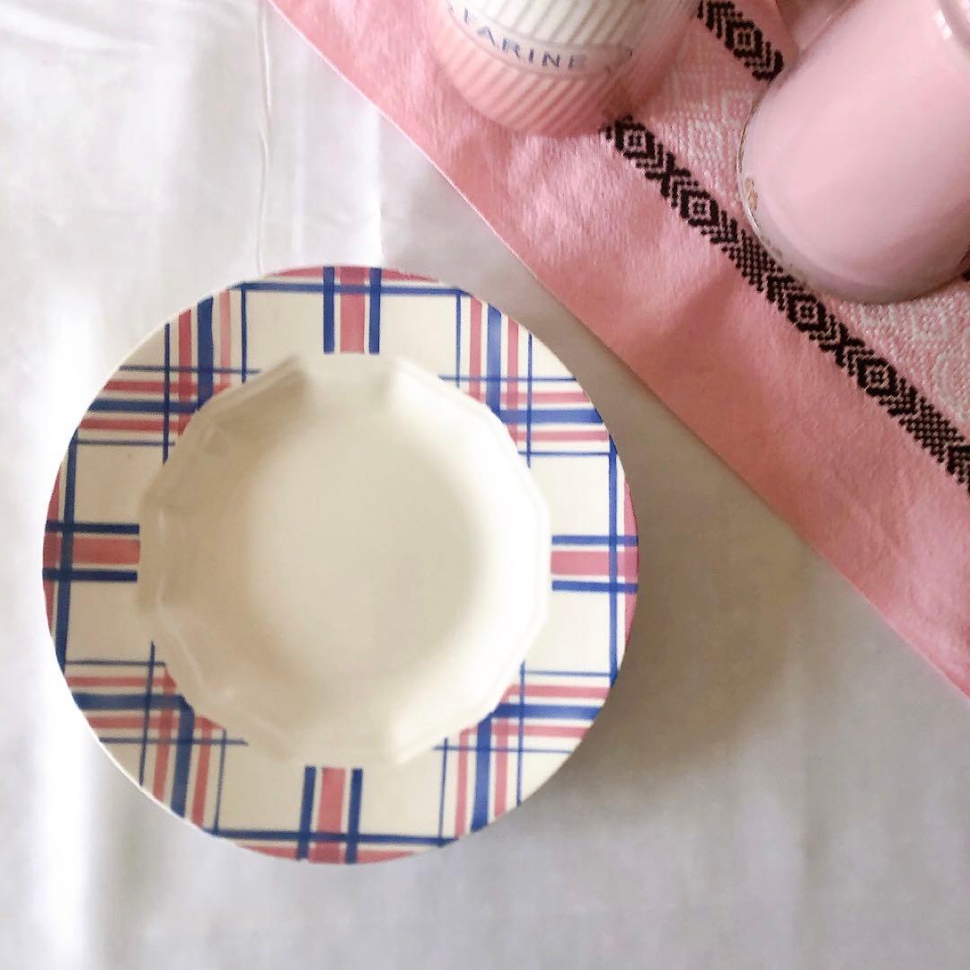 クレイユエモントロー HBCM スーププレート　A フランスアンティーク食器