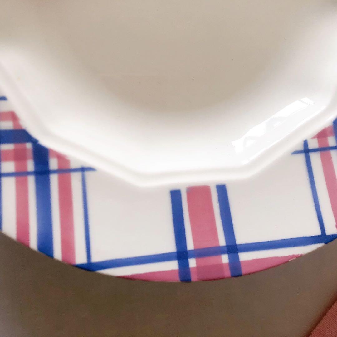 クレイユエモントロー HBCM スーププレート　A フランスアンティーク食器