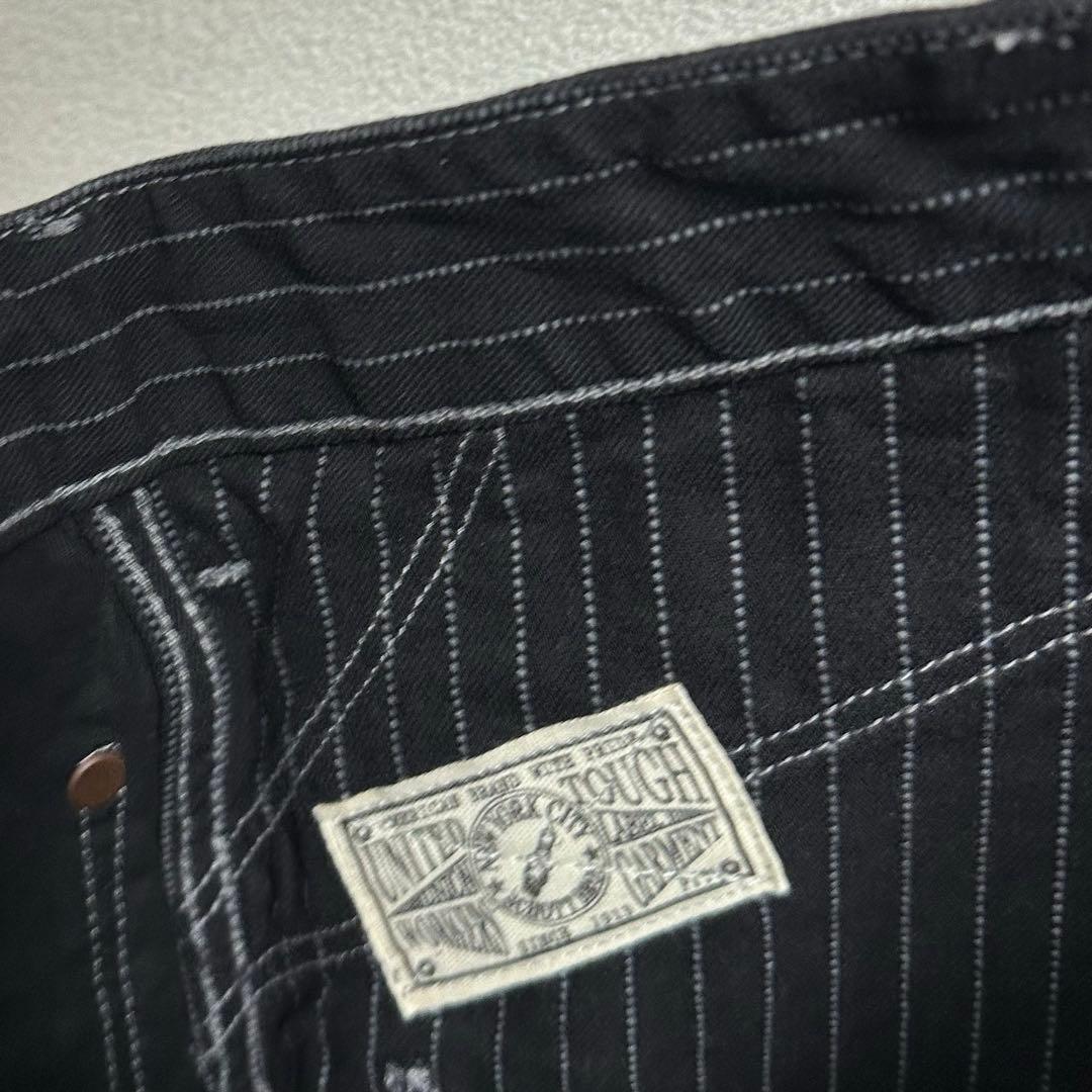 Schott オールドヒッコリーデニムパンツ ブラック 34 アメカジ バイカー