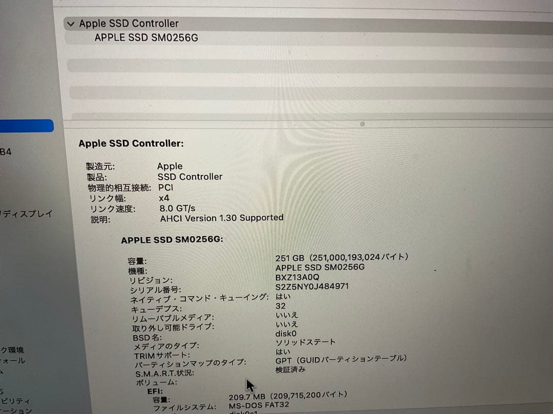 MacBook Pro 2015 16GB 251GB 15インチ