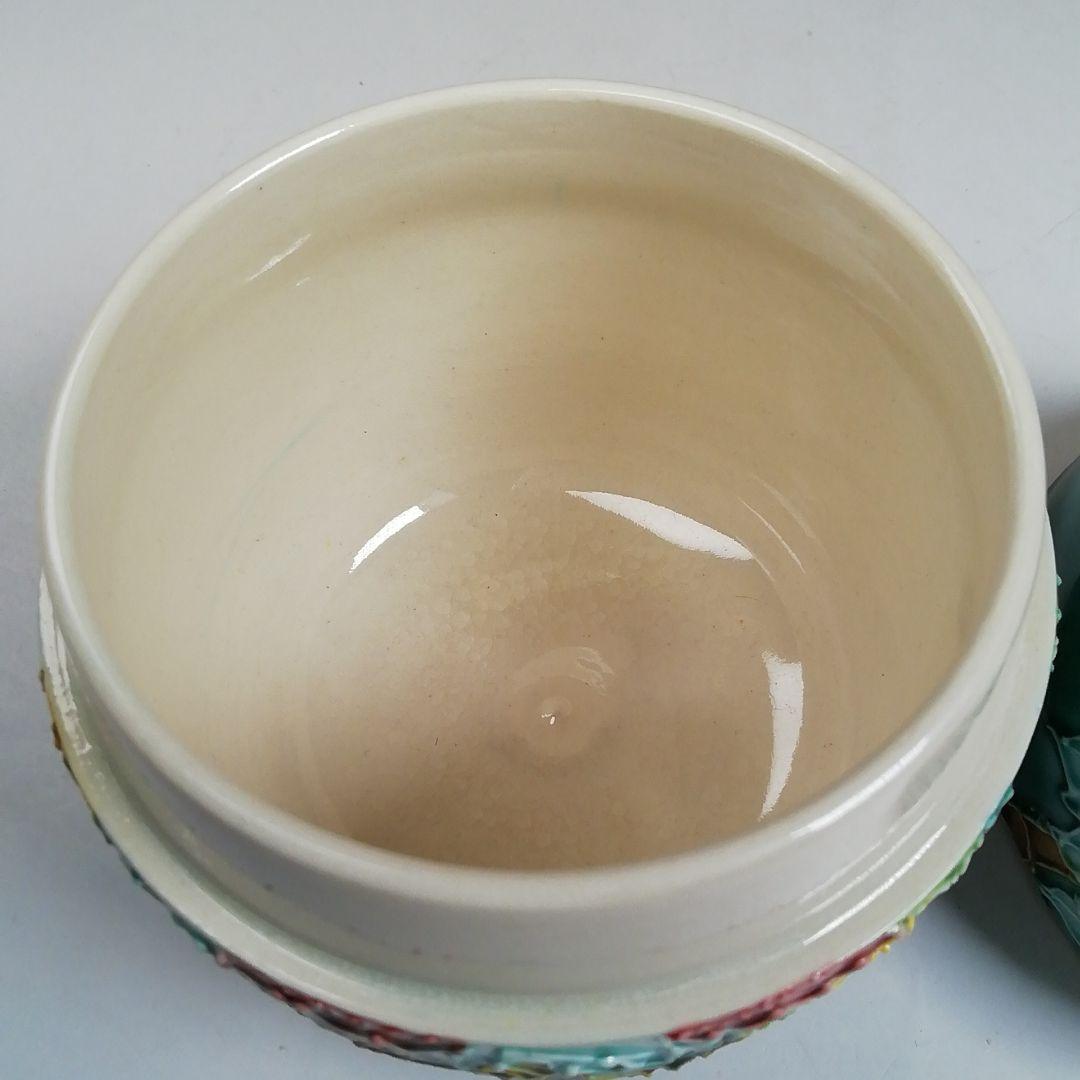 Ｗ８０　棗　『青交趾　花籠』『中村翠嵐 造』　共箱　茶道具