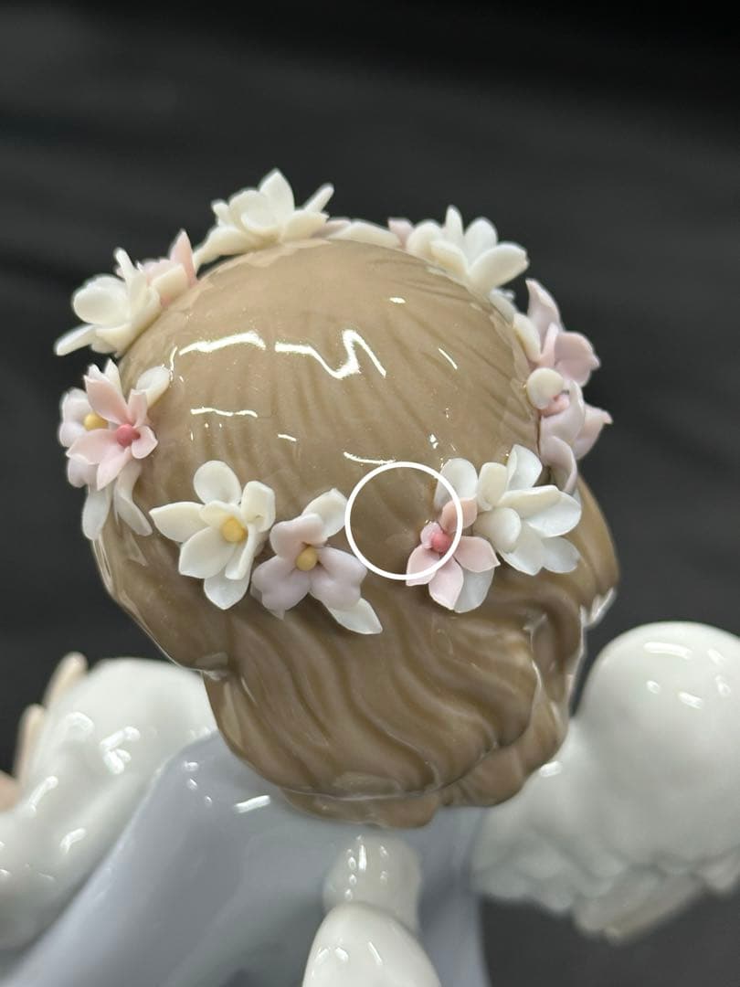 【美品】LLADRO リヤドロ　フィギュリン　天使の宝物　天使　兎　ウサギ