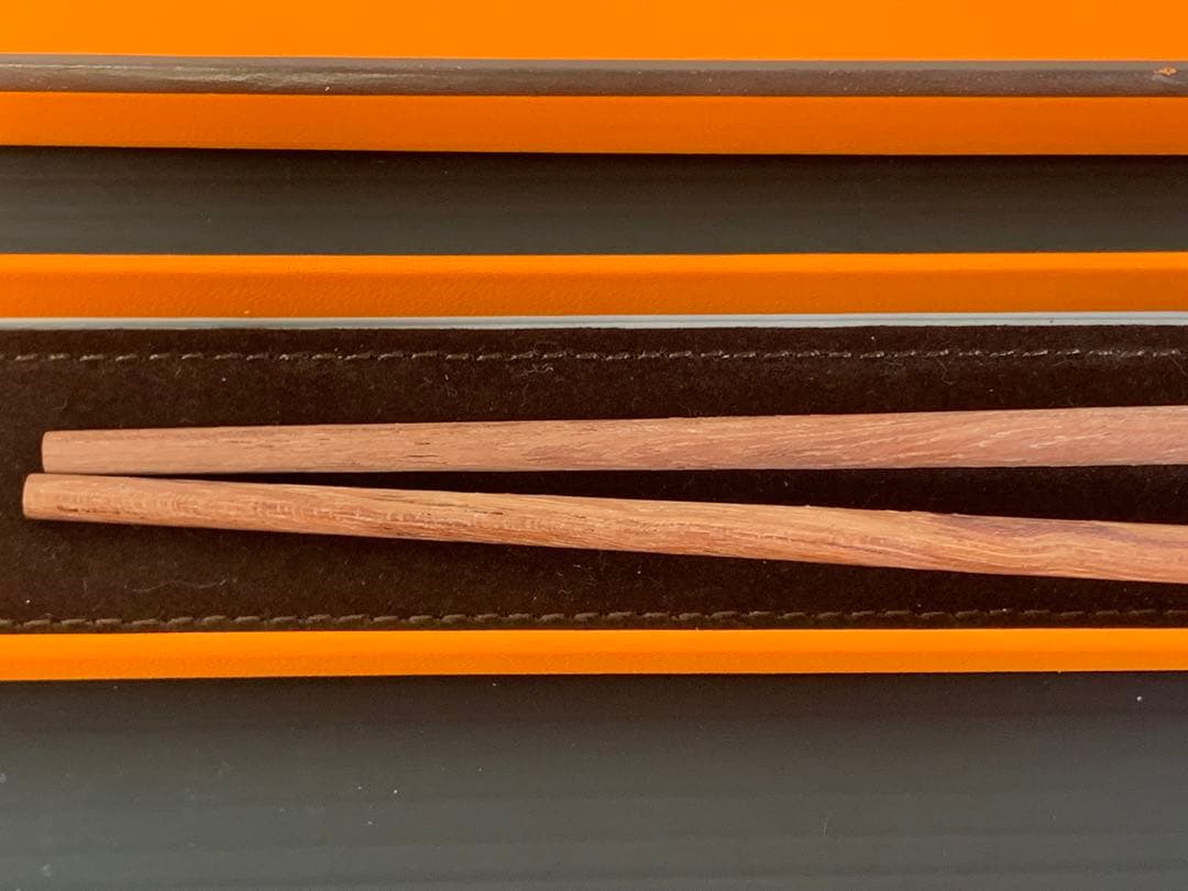 HERMES セリエ 箸 箸袋・箱付 チョップスティック カトラリー Hロゴ