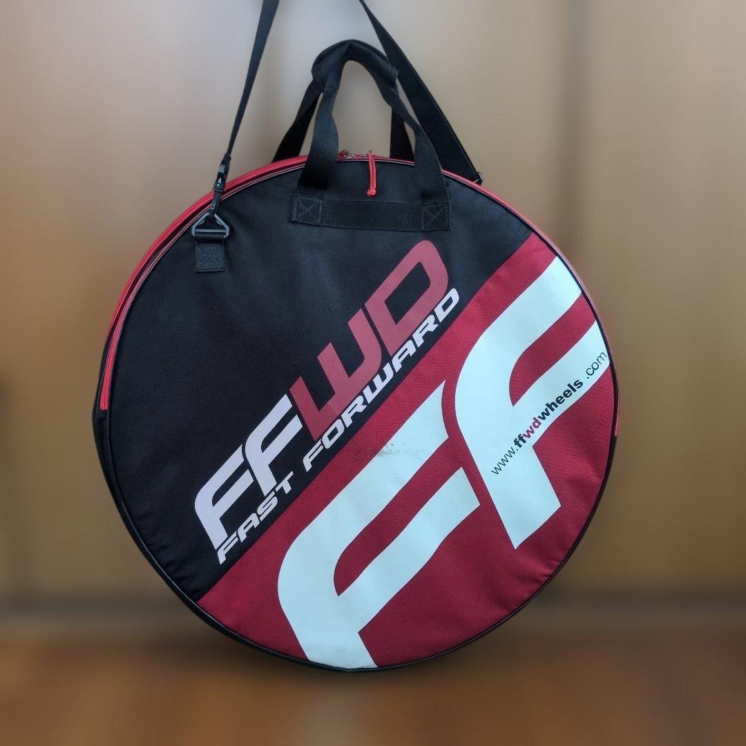 FFWD ブラック/レッド ホイールバッグ付き チューブラー タイヤ無し