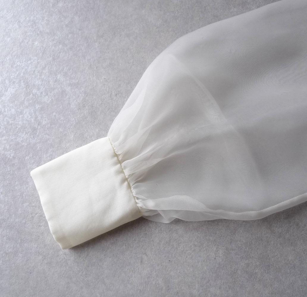 ■専用■ユナイテッドアローズ TOKYO 2,3万 シアー ボウタイブラウス 白