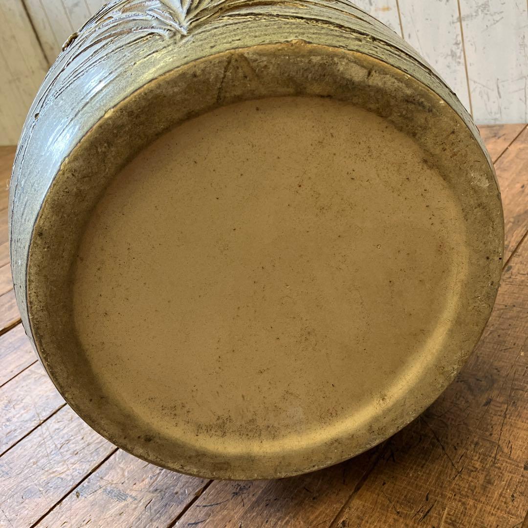 昭和レトロ 陶器製 傘立て 花柄 インテリア 玄関 置物 飾り オブジェ