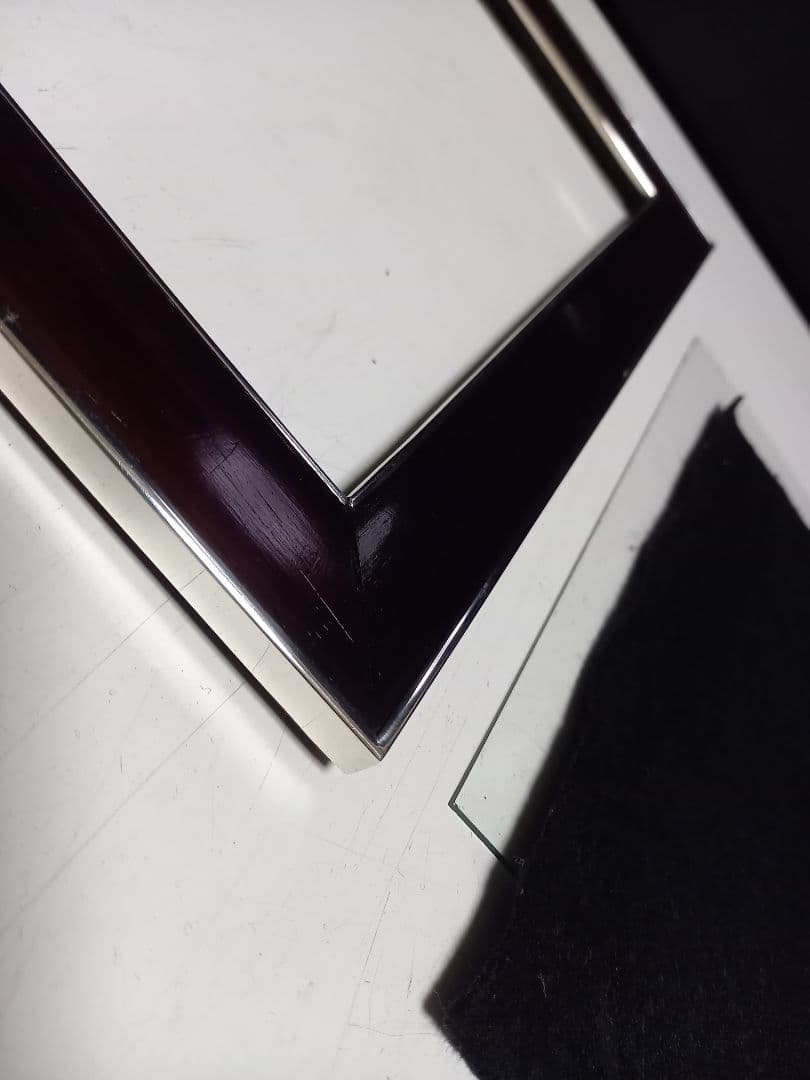 銀座　和光　ローズウッド　銀製　フォトフレーム