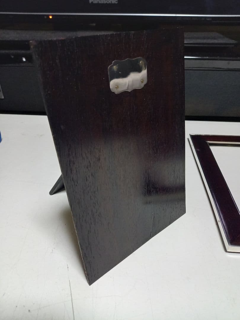 銀座　和光　ローズウッド　銀製　フォトフレーム