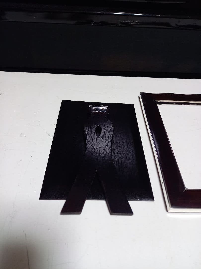 銀座　和光　ローズウッド　銀製　フォトフレーム