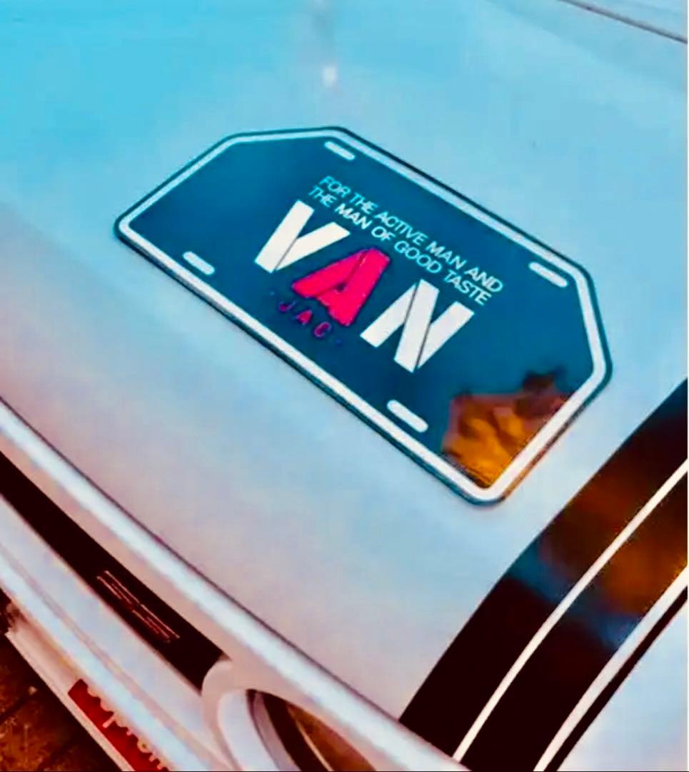 貴重！VANマグネットタイプ看板お店用ディスプレイ品40cm特大サイズused