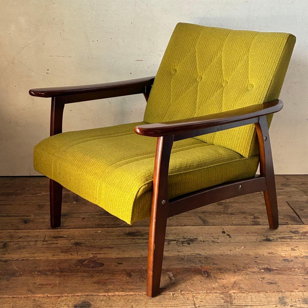 国産ヴィンテージ レトロ 1人掛けソファ ミッドセンチュリー ②