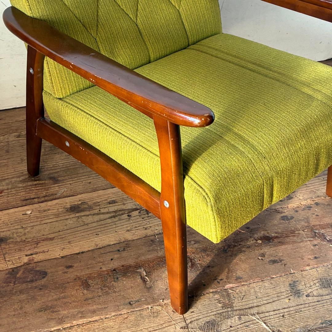 国産ヴィンテージ レトロ 1人掛けソファ ミッドセンチュリー ②