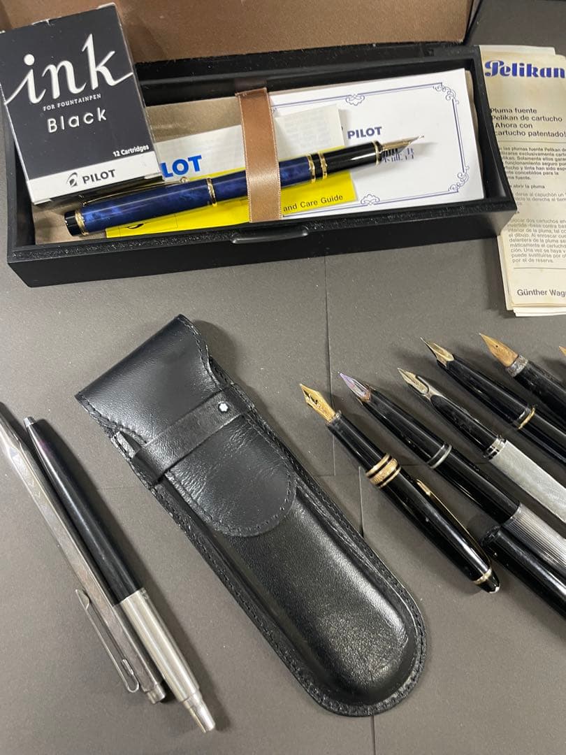 モンブラン パーカー プラチナム万年筆 ボールペンまとめ売り925刻印15本以上