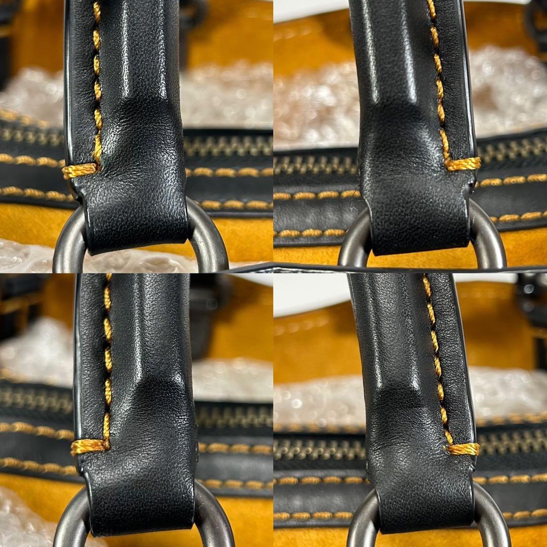 【極美品】コーチ 20315 ローグ 2way ハンドバッグ レザー A4可 黒