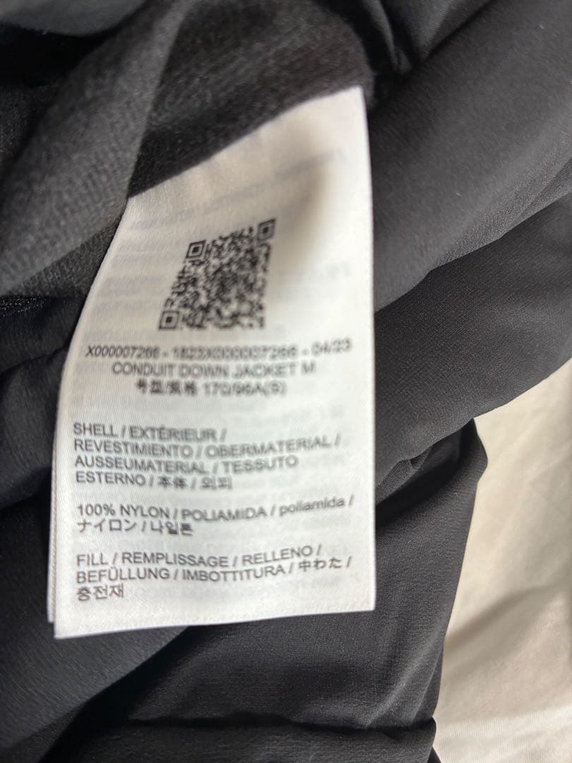 アークテリクスヴェイランス　コンデュイットダウンジャケット　黒　メンズS