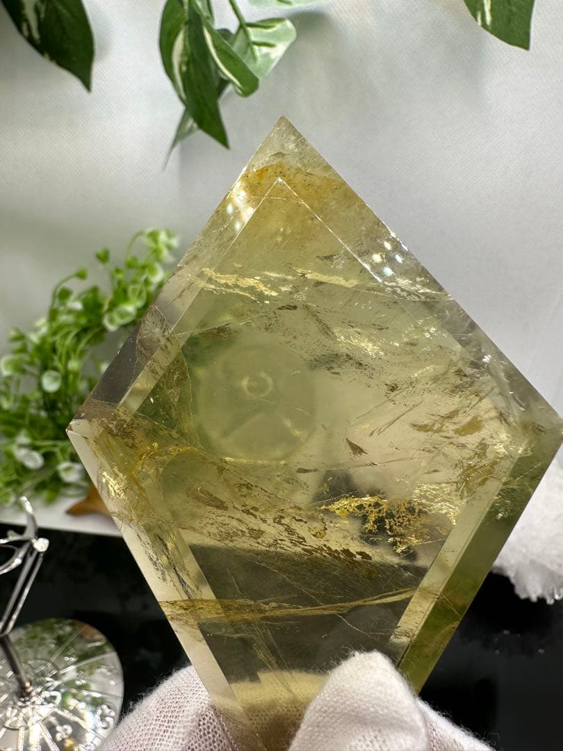 シトリンひし形♡ゴールデンヒーラー マイカ 共生No.313