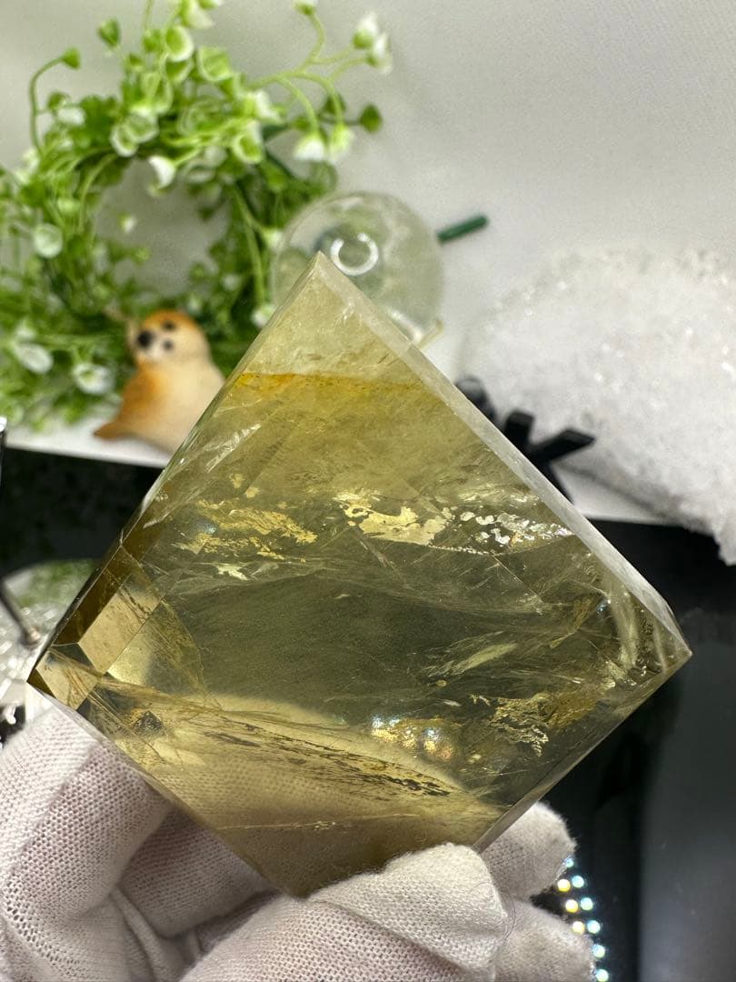 シトリンひし形♡ゴールデンヒーラー マイカ 共生No.313