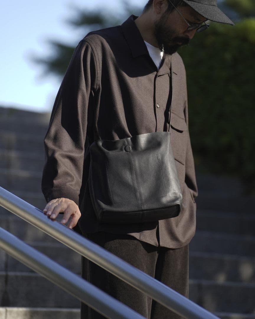 新品■Morphee SQUARE SHOULDER BAG ショルダーバッグ黒