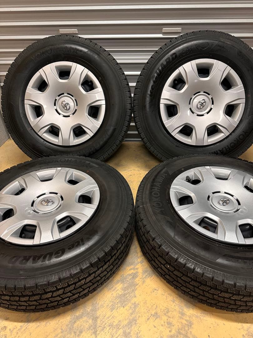 ハイエース　純正　鉄ホイール　ヨコハマ　アイスガード iG91 スタッドレス