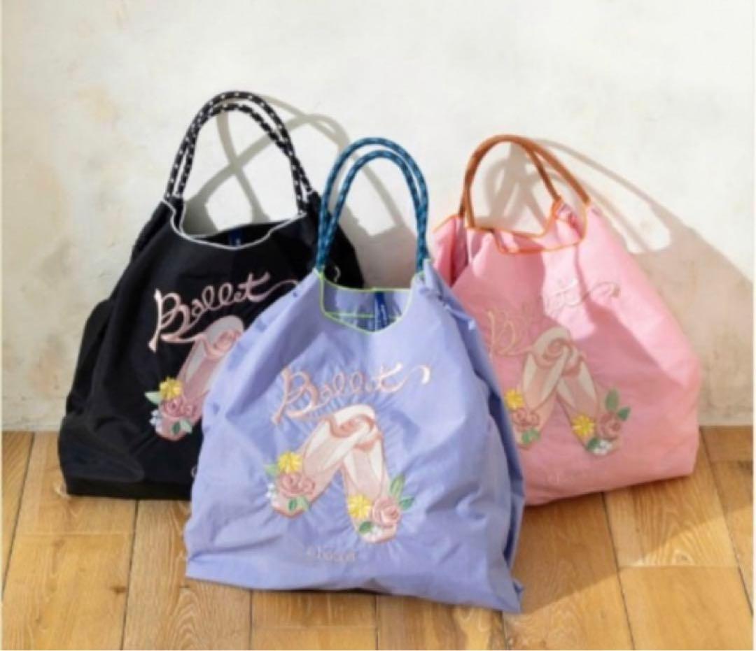 【限定完売)チャコット ボールアンドチェーン　エコバッグL ローズ 新品 正規品