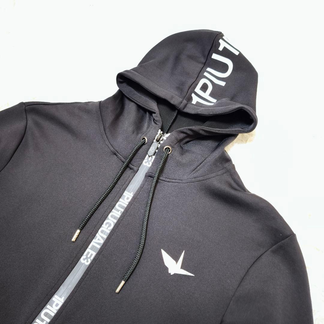 未使用級 1PIU1UGUALE3 GOLF ストレッチジャージセットアップⅤ黒