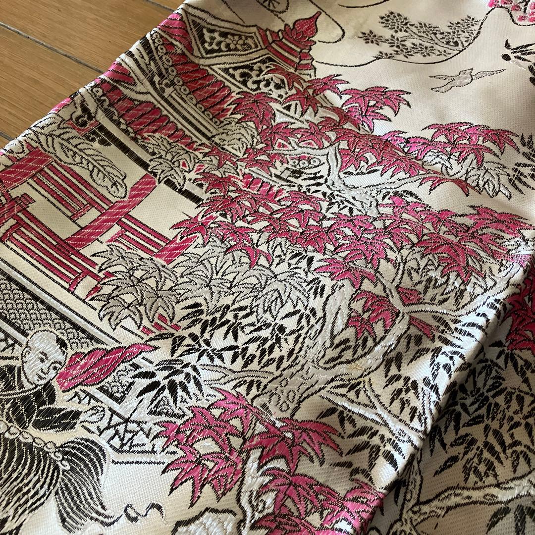 中国シルク　大判テーブルクロス