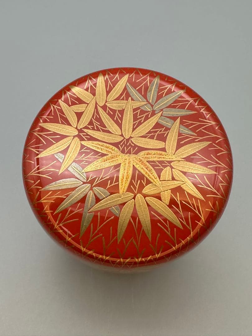 茶道具　棗　中村宗悦　竹林蒔絵