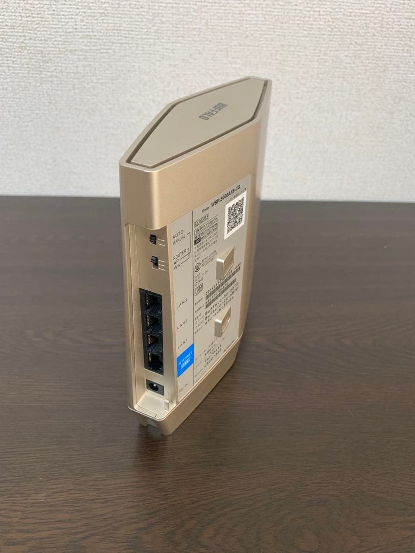 BUFFALO Wi-Fiルーター WSR-6000AX8-CG ゴールド