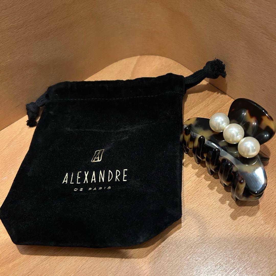 新品未使用　ALEXANDRE DE PARIS ヘアクリップ　パール