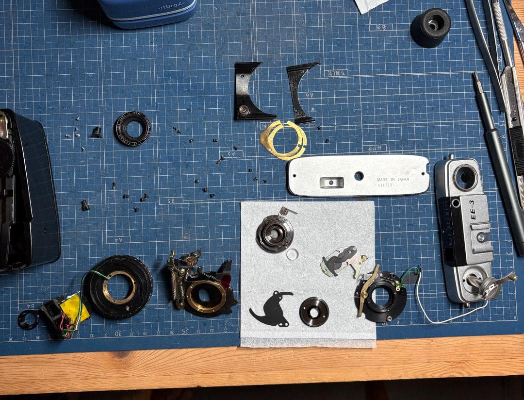 OLYMPUS PEN EE-3 スエード調グレー【整備済完動品】