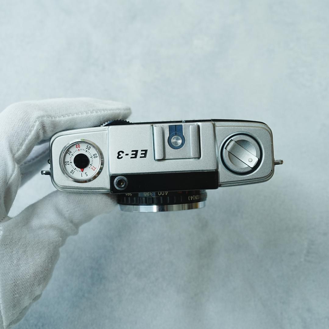 OLYMPUS PEN EE-3 スエード調グレー【整備済完動品】