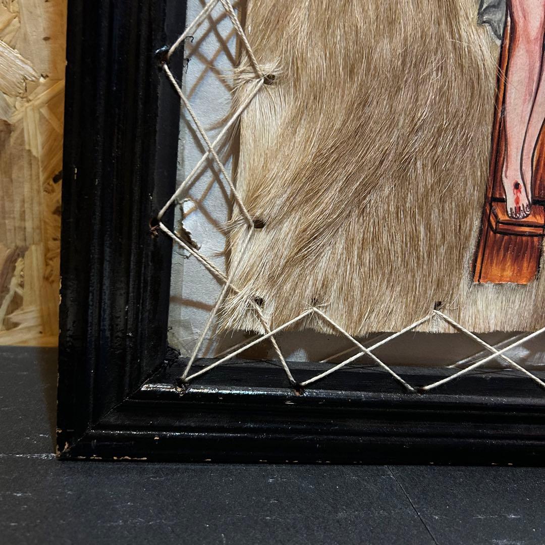 呪物 キリスト Jesus ジーザス イエス 十字架 ART アート 額縁 絵画