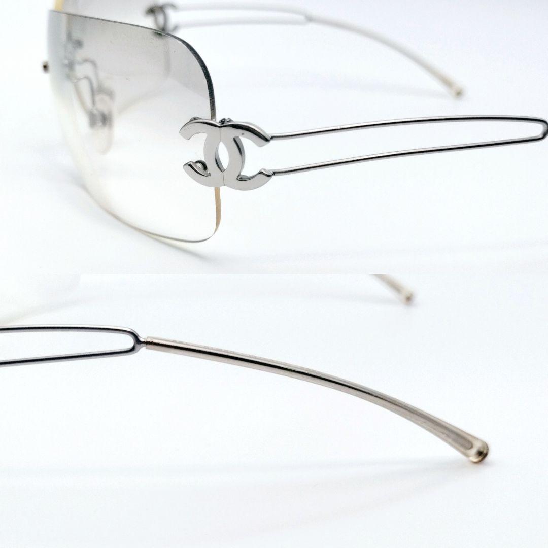 CHANEL シャネル　ココマーク　サングラス　リムレス　グラデーション