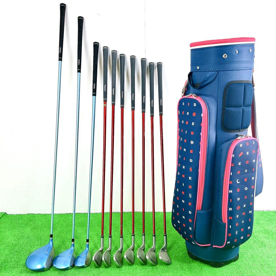 【豪華10本】イグニオ　ワンサイダー　レディースゴルフクラブセット　女性　初心者