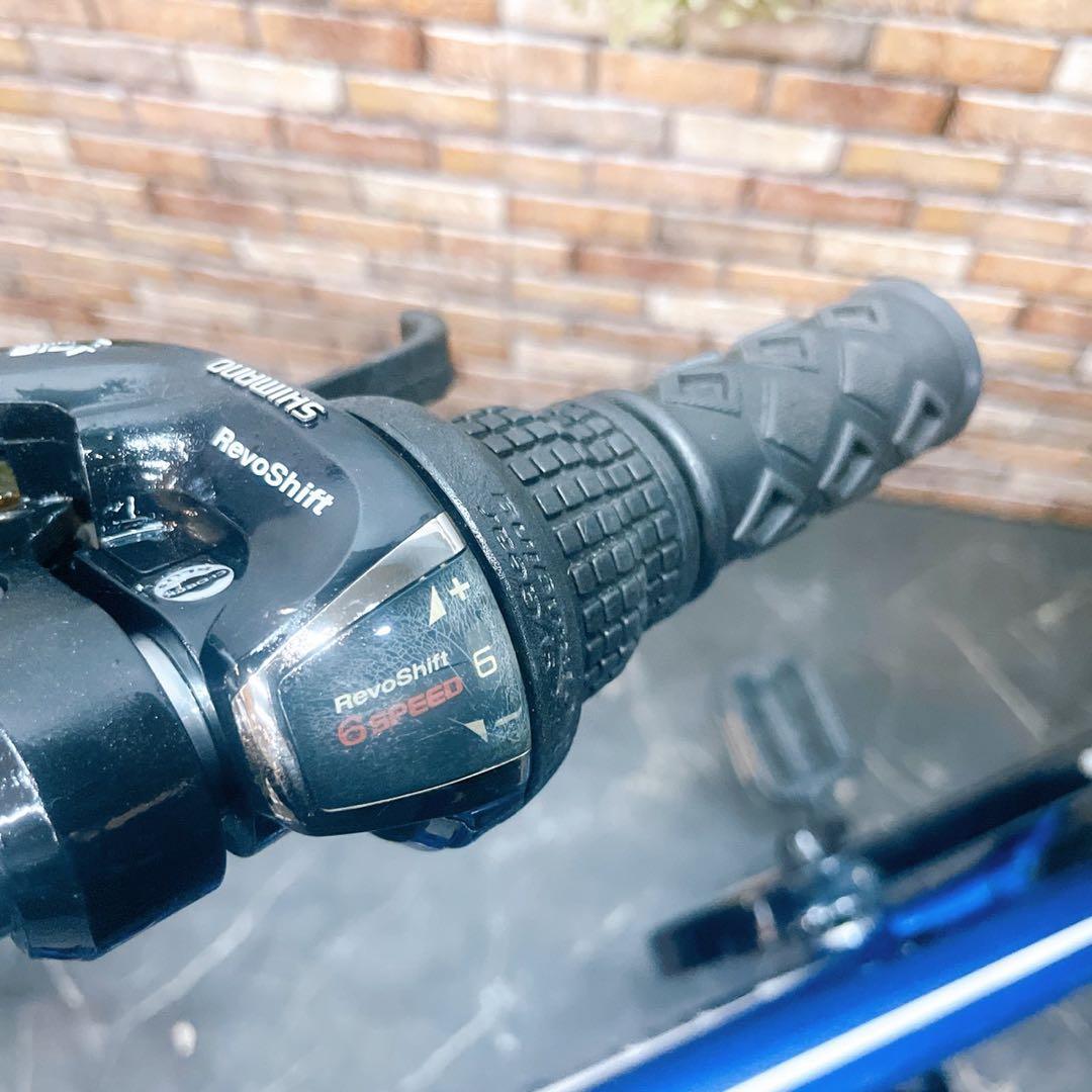 【18】子供用自転車 子供車 DRIDE ブルー 20インチ 外装変速付き