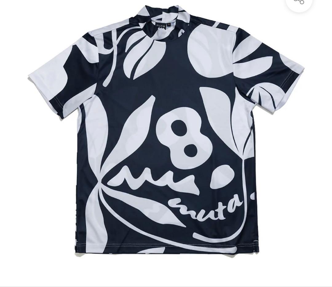 ムータ　モックネック　フローラル　ネイビー