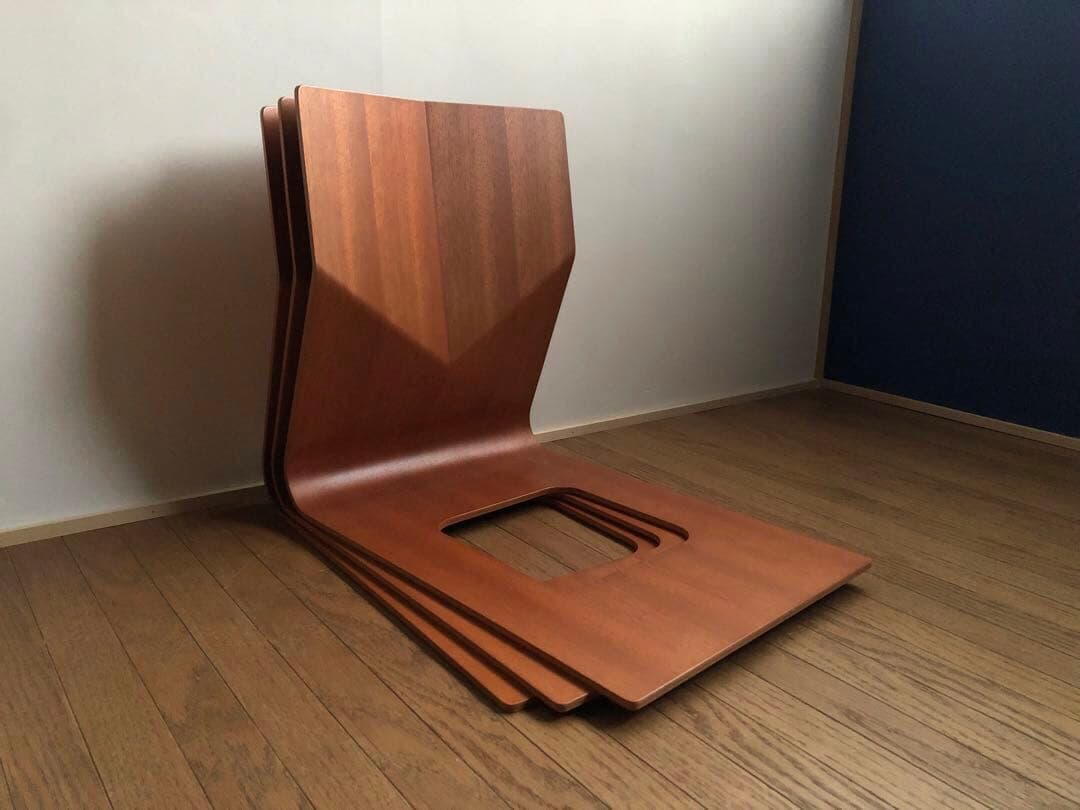 天童木工 プライウッド 座椅子 3脚セット 民芸 ジャパニーズモダン 古民家