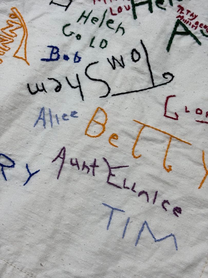 DENIMDUNGAREE カラフルラクガキハンド刺繍錆加工ボタンジャケット