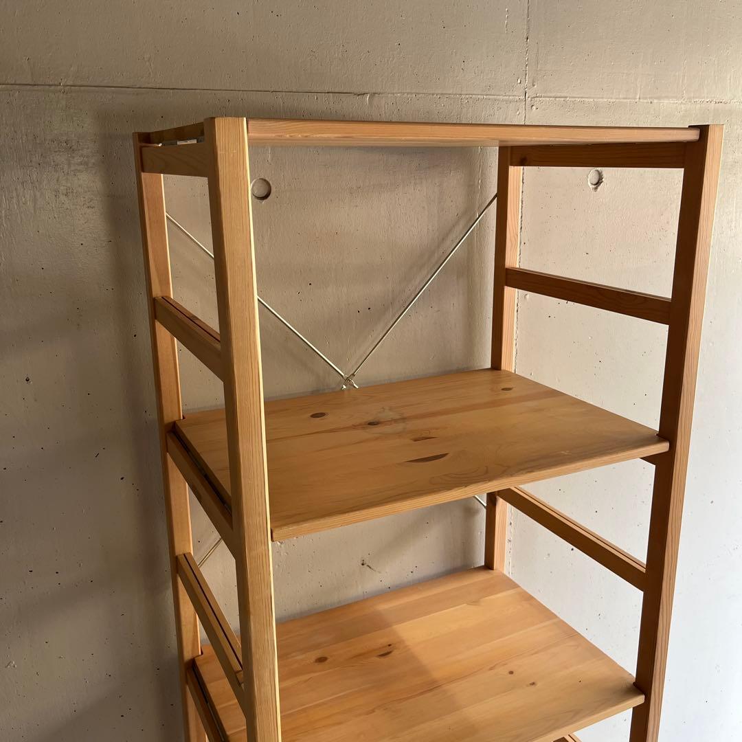 m★無印 パイン材ユニットシェルフ・５８ｃｍ幅・大