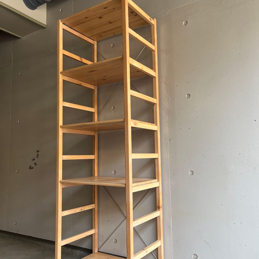 m★無印 パイン材ユニットシェルフ・５８ｃｍ幅・大