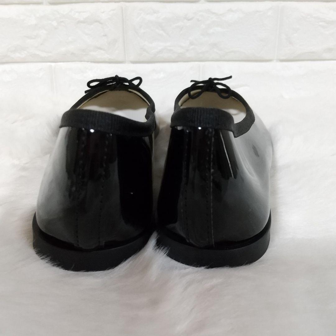 新品　レペット　バレエシューズ　パンプス　フラット 雨天対応　ブラック　23