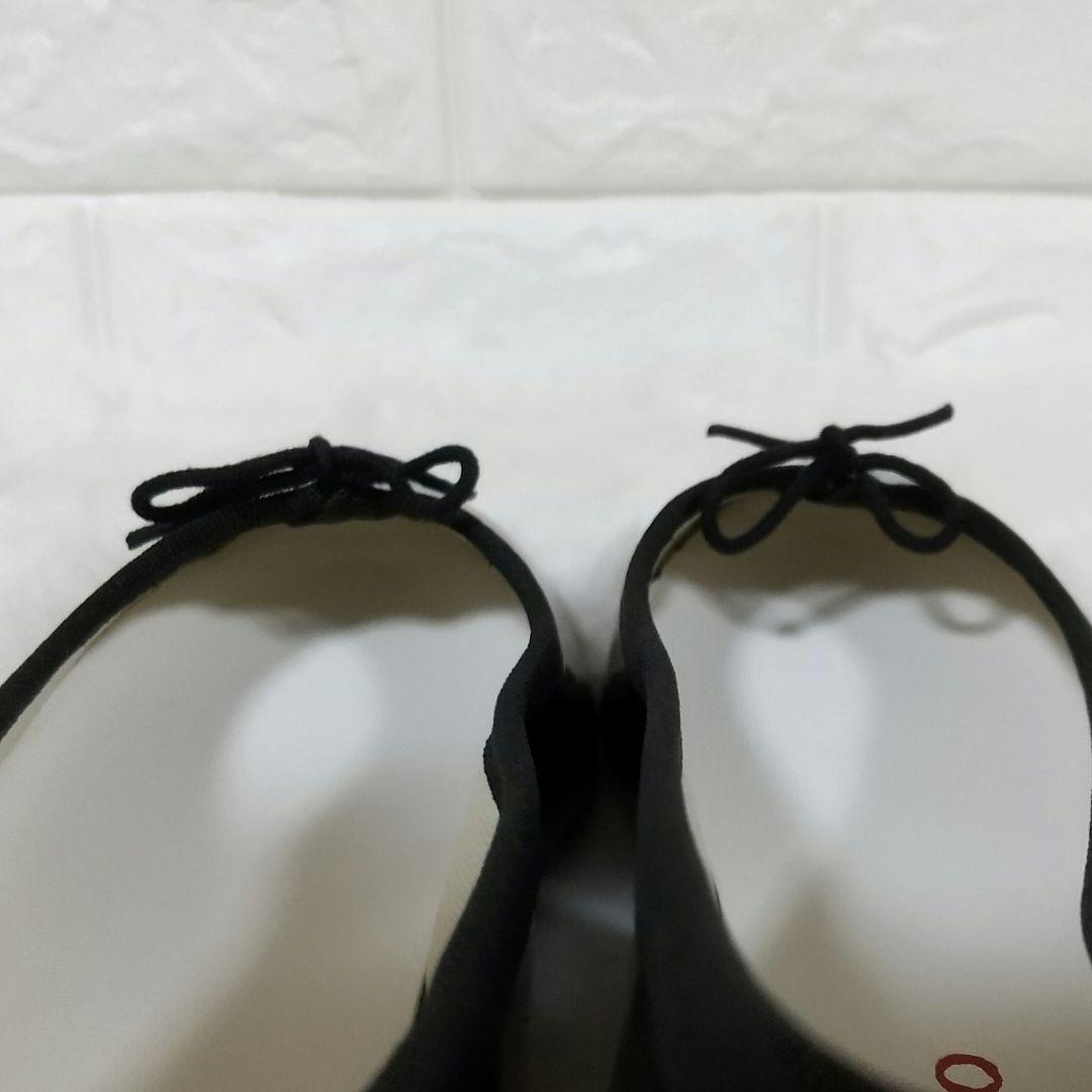 新品　レペット　バレエシューズ　パンプス　フラット 雨天対応　ブラック　23
