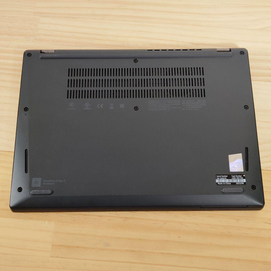 極美品 ThinkPad L13 Gen3 爆速12世代i7 16GB 1TB