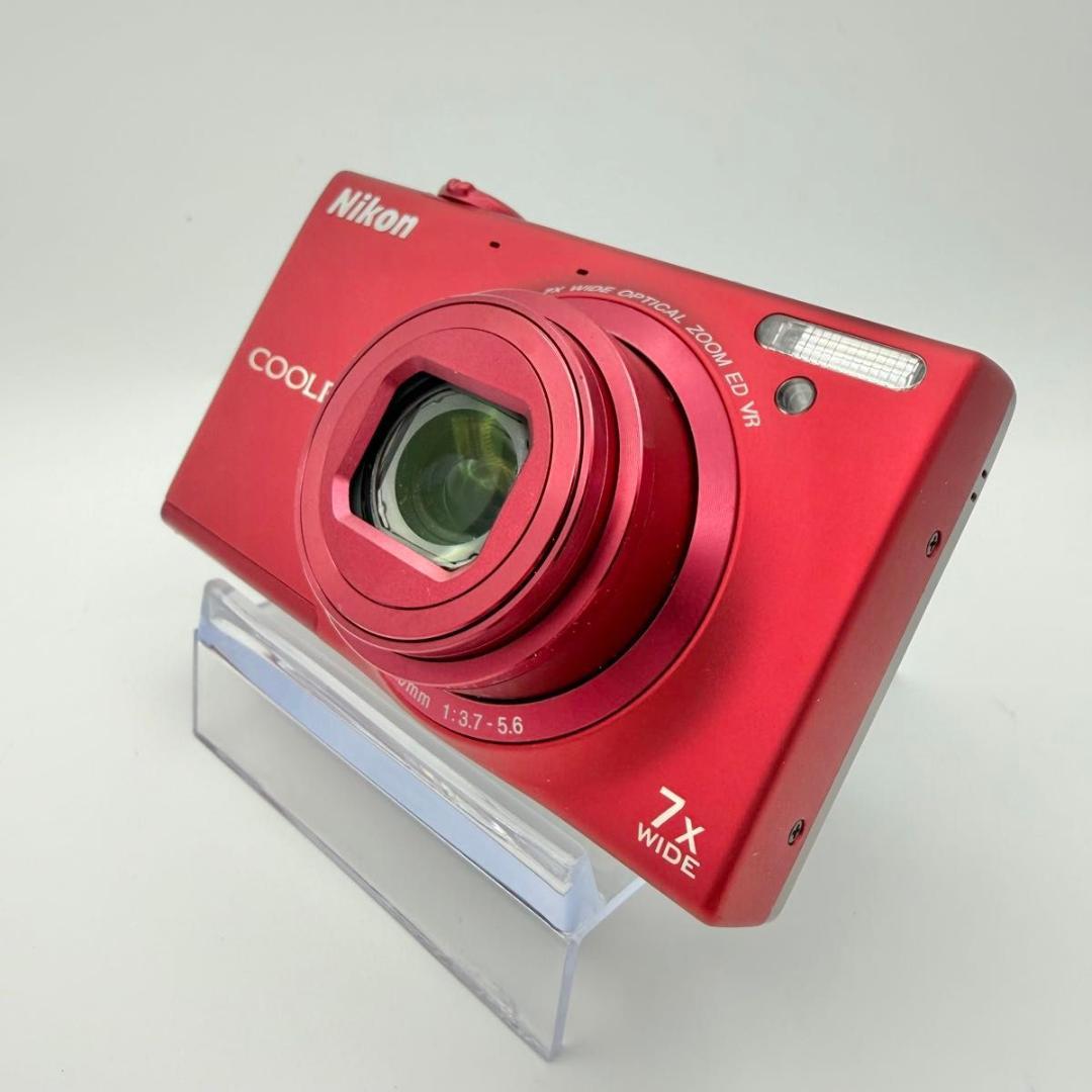 【極美品】Nikon COOLPIX S6100 レッド 箱付 11032